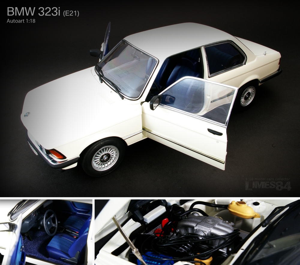 AUTOart 1/18 BMW 323i ホワイト Diecast model cars Bmw 323 1/18 Autoart e21 white 1977 - Alldiecast.us